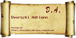 Dvorszki Adrienn névjegykártya